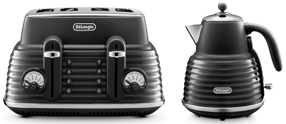 Delonghi scultura shop kettle black